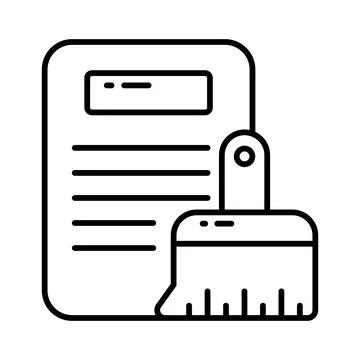 Data cleaning vector design in modern style, ready to use premium icon Stock Illustration