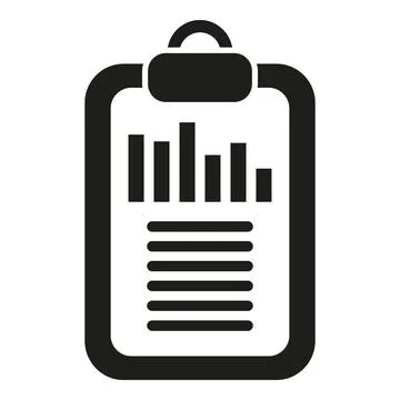 Data clipboard icon simple vector. Digital business イラスト素材
