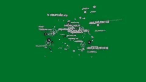 Data cloud appearing center on transparent bg expanding adding gauges camera Stock Footage 329548533