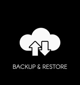 Data cloud icon. Backup and restore sign Illustrazione stock