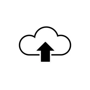 Data cloud icon. Backup and restore sign. Upload to and download from data cl Stock Illustration