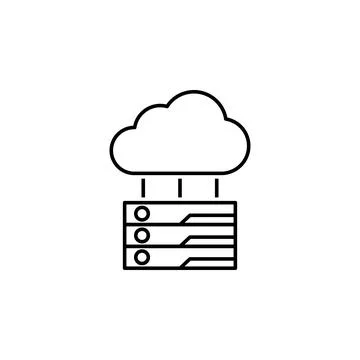 Data, cloud icon. Element of technological data icon for mobile concept and web Stock Illustration
