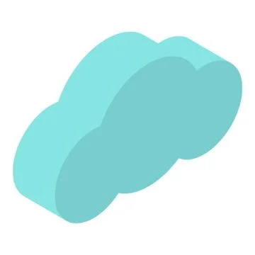 Data cloud icon, isometric style イラスト素材