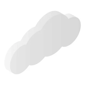 Data cloud icon, isometric style Stock Illustration