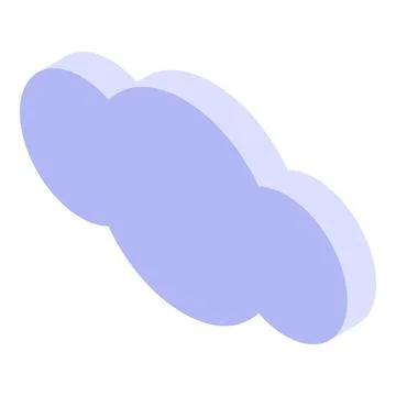 Data cloud icon, isometric style Illustrazione stock