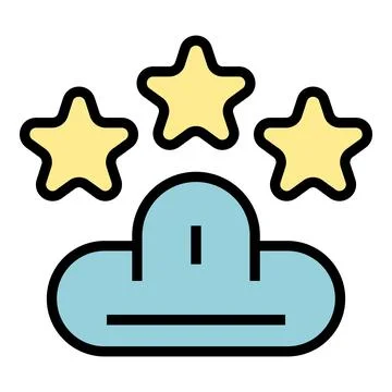 Data cloud icon vector flat Stock Illustration