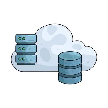 Data Cloud illustration Stock Illustration