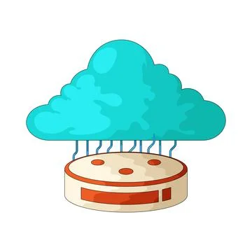 Data Cloud illustration 库存插图