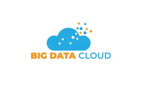 Data cloud with modern concept Stock Illustration