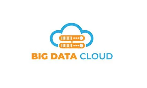 Data cloud with modern concept Illustrazione stock