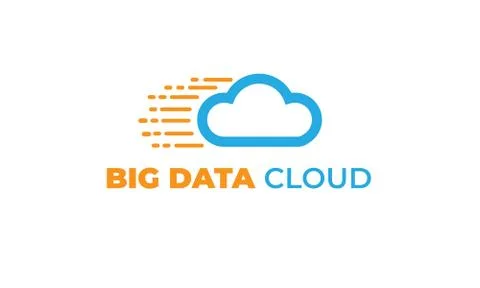 Data cloud with modern concept Illustrazione stock