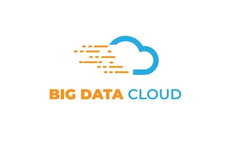 Data cloud with modern concept Stock Illustration
