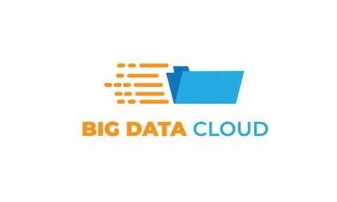 Data cloud with modern concept 库存插图