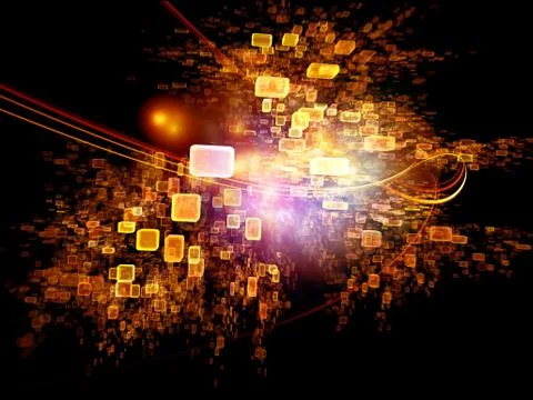Data Cloud Motion Trail Illustrazione stock