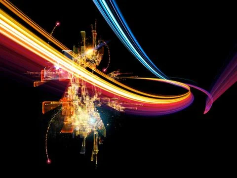Data Cloud Motion Trail イラスト素材