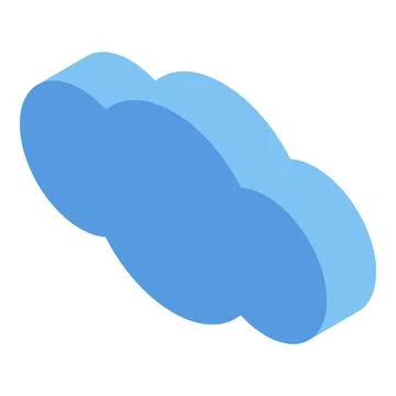 Data cloud product icon, isometric style Stock Illustration