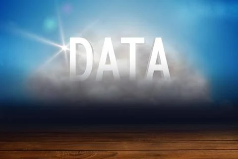 Data cloud in room Stock Photos