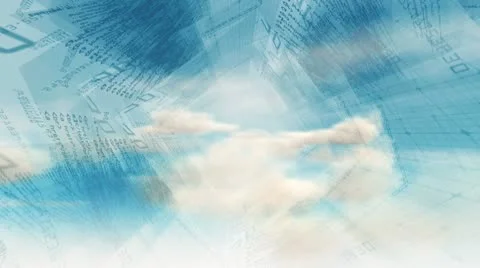 Data cloud server it technology Stock Footage 9871404
