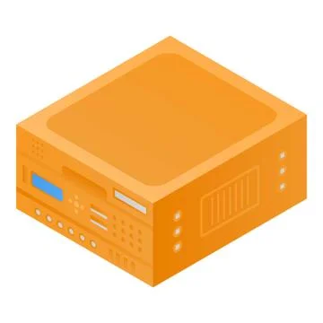 Data cloud storage icon, isometric style 스톡 일러스트