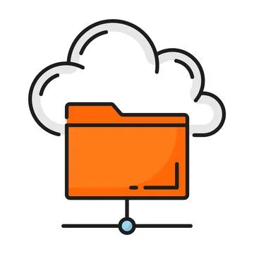 Data cloud storage or database network server icon Stock Illustration