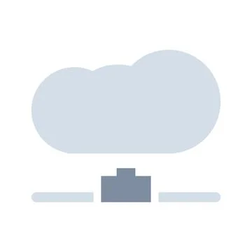 Data cloud technology datum vector icon business computer communication illus Stock Illustration