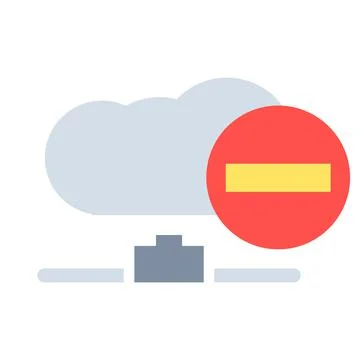 Data cloud technology datum vector icon business computer communication illus Stock Illustration