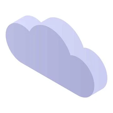 Data cloud translator icon, isometric style Stock Illustration