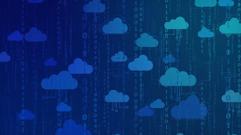 Data Clouds Gradient Background Stock Footage 274961803