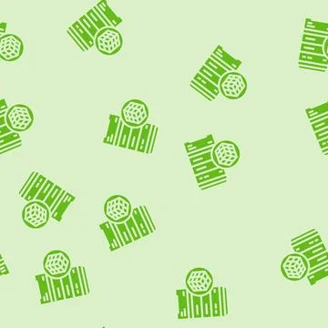 Data clustering database glyph vector seamless pattern Illustrazione stock