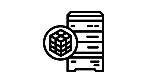 Data clustering database line icon animation Stock Footage 326759758