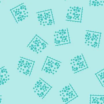 Data clustering database line seamless pattern Illustrazione stock