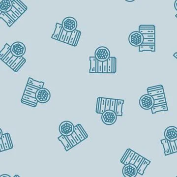 Data clustering database line vector seamless pattern Stock Illustration