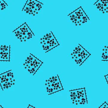 Data clustering database vector seamless pattern Stock Illustration