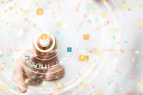 A data code binary concept 3d Foto stock