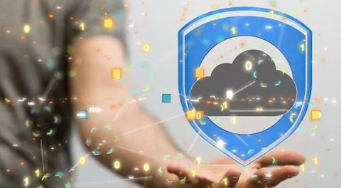 A data code binary concept 3d 스톡 사진