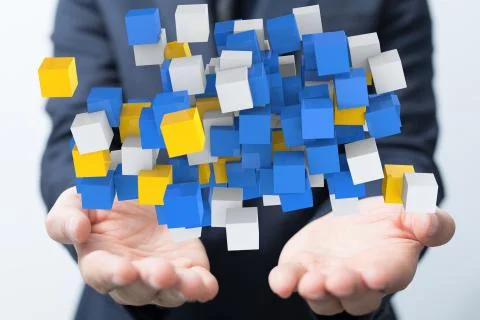 A data code binary concept Stock Photos