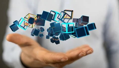 A data code binary concept Foto stock