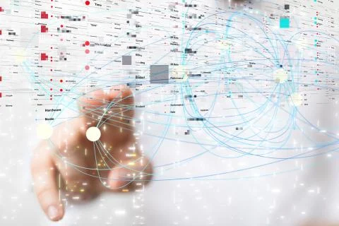 A data code binary concept Foto stock