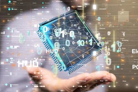 A data code binary concept Foto stock