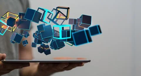 A data code binary concept Stockfoto's