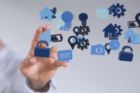 A data code binary concept Foto stock