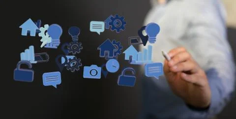 A data code binary concept Foto stock