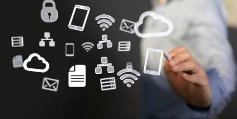 A data code binary concept Foto stock