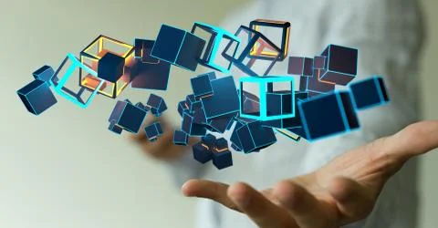 A data code binary concept Foto stock