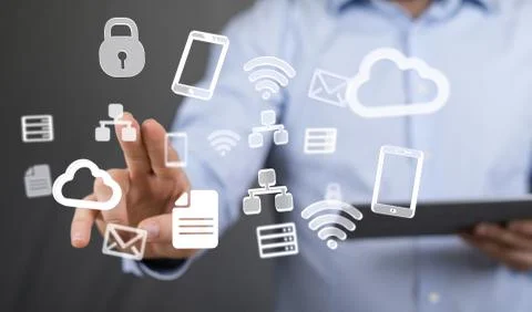 A data code binary concept Stock Photos