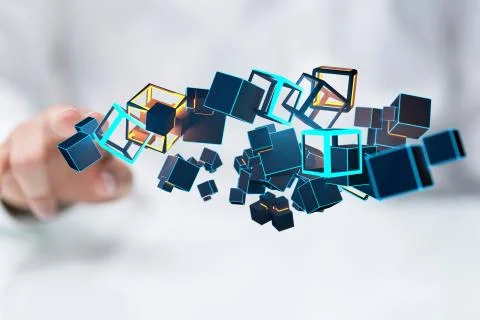 A data code binary concept Stock Photos