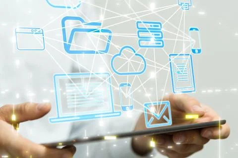 A data code binary concept Stock Photos