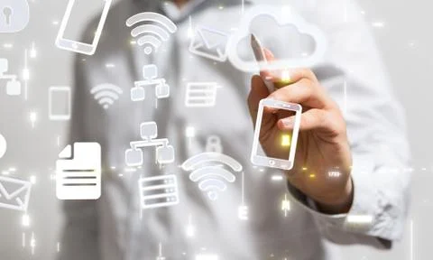 A data code binary concept Stockfoto's