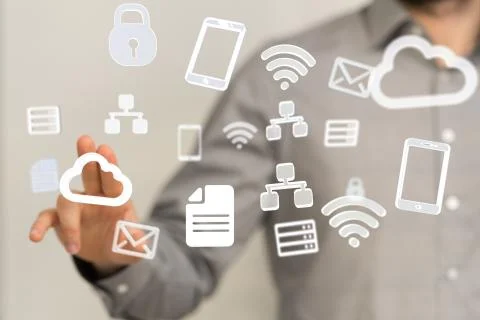 A data code binary concept Stock Photos