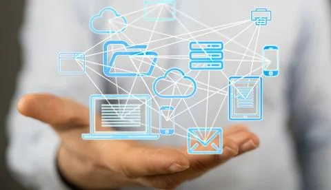 A data code binary concept Stock Photos